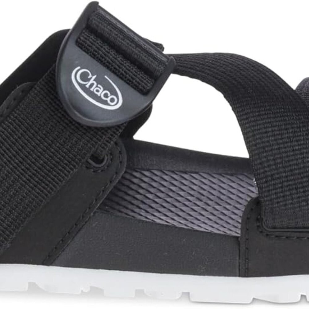 Womens Lowdown Slide Sandal Black Size 8 Rubber Sole Slip-On Travel Comfort